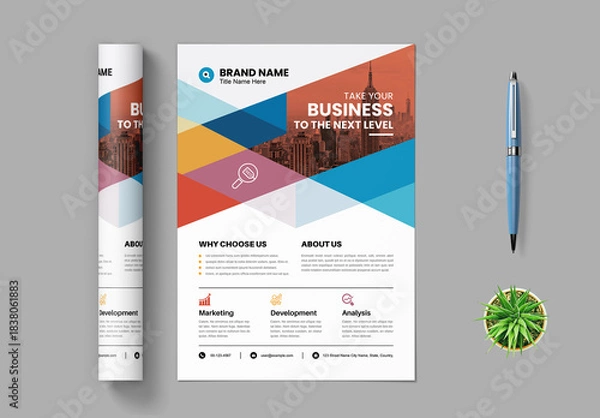 Obraz Creative Flyer Design Layout