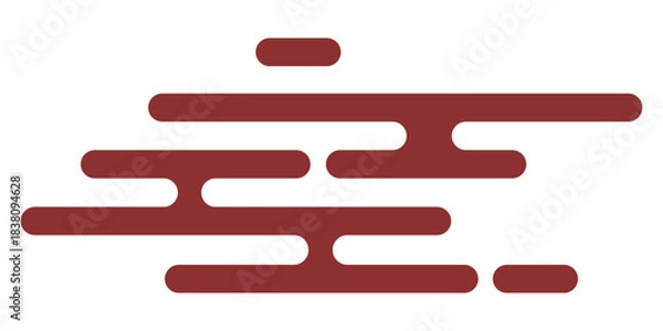 Fototapeta Abstract Dripping Fluid Shapes Isolated on White Background