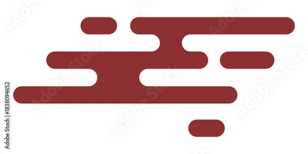 Fototapeta Dynamic Organic Abstract Fluid Shapes Graphic Element for Modern Design