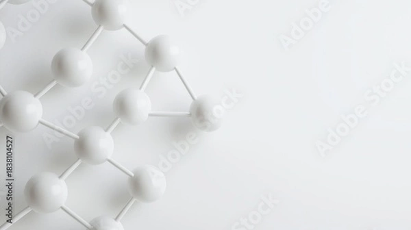 Fototapeta White background with soft shadows and clean minimal style for business formula overlay, graphic design, and professional presentation visuals