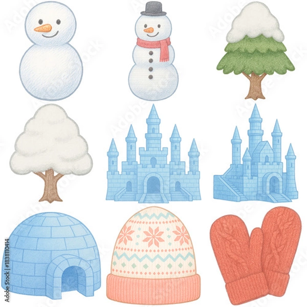 Obraz Winter Wonderland Icon Set
