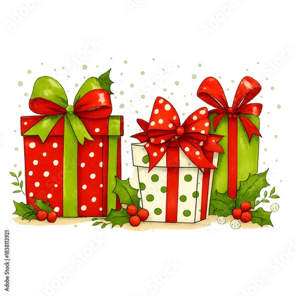 Obraz set of gift boxes