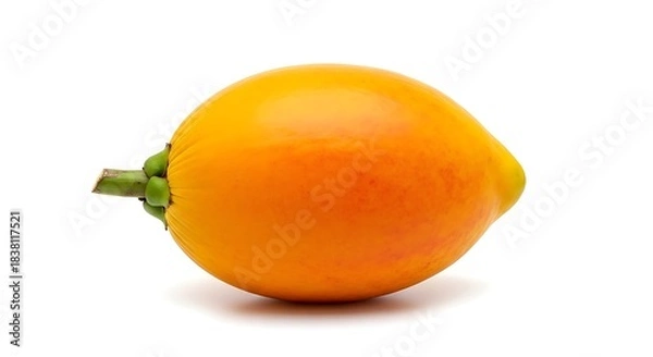 Fototapeta Ripe Peach Palm Fruit on White Background