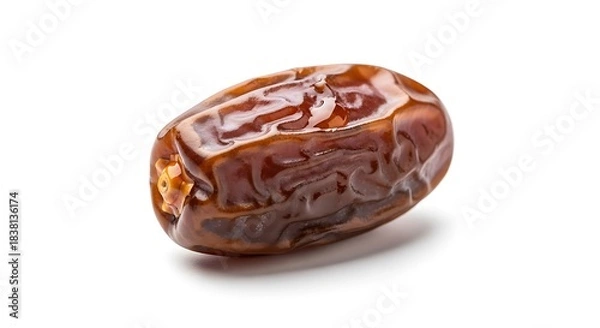 Obraz Single Fresh Medjool Date Fruit Isolated on White