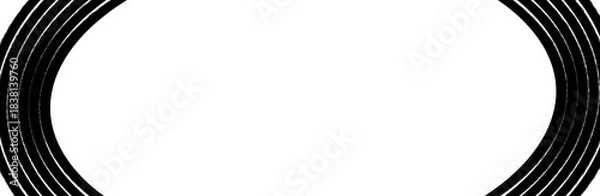 Obraz 円の黒色のフレーム