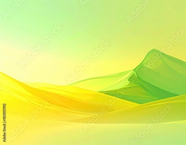 Fototapeta Abstract flowing gradient hills