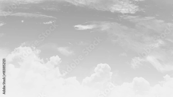 Obraz Dark rainy cloudy sky. photo