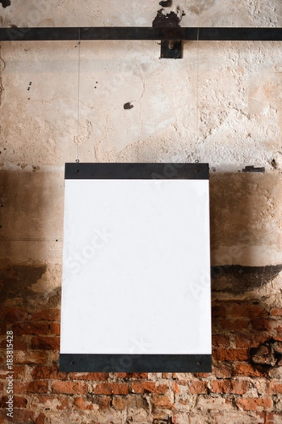 Obraz Picture frame in old art gallery