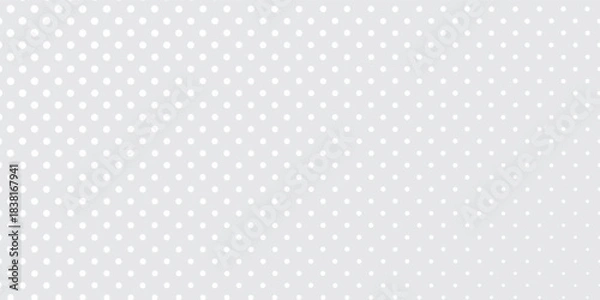 Obraz Dotted silver halftone gradient texture. Vanishing polka dot background. Repeating dots gradation abstract simple design
