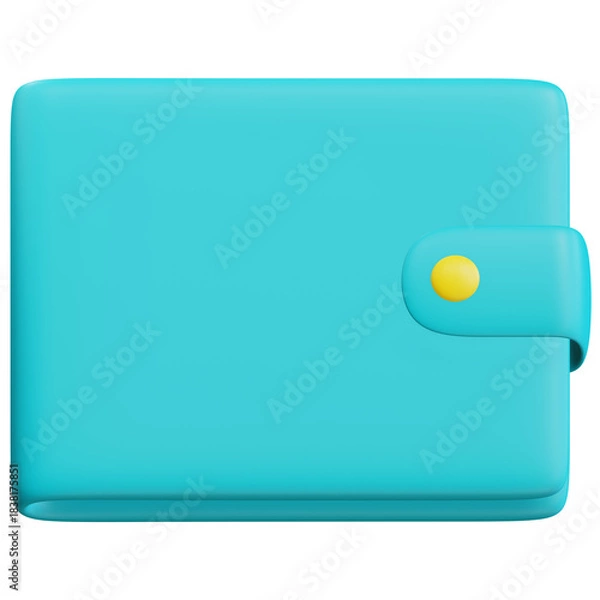 Obraz 3d wallet on transparent background