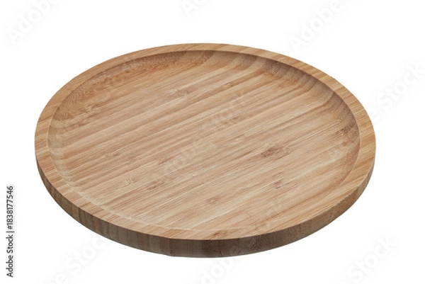 Obraz bamboo flat plate, insulated on a white background