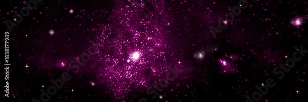 Obraz galaxy in a free space.