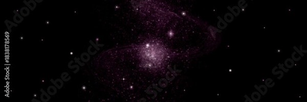 Obraz galaxy in a free space.