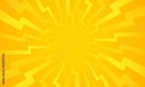 Fototapeta Orange gradient ray burst dot style background vector design