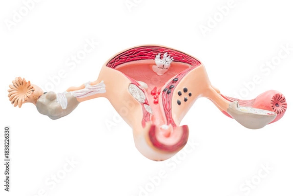 Obraz Gynecologist's appointment. Female reproductive system mock-up.