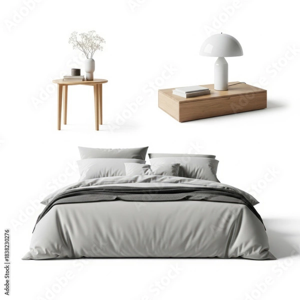 Obraz bed in bedroom