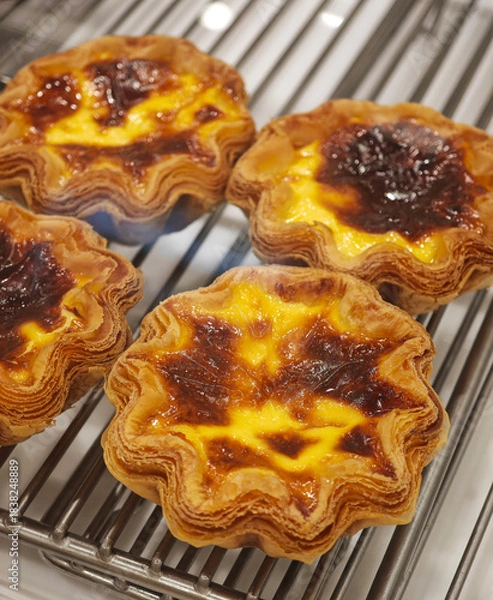 Obraz egg tart in bakery shop