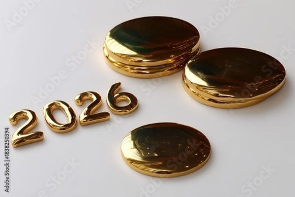 Obraz chocolate cake on a white background