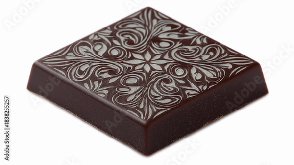 Fototapeta Chocolate bar on white background