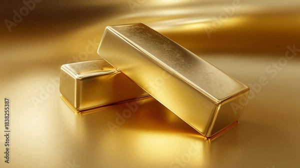 Fototapeta gold bars
