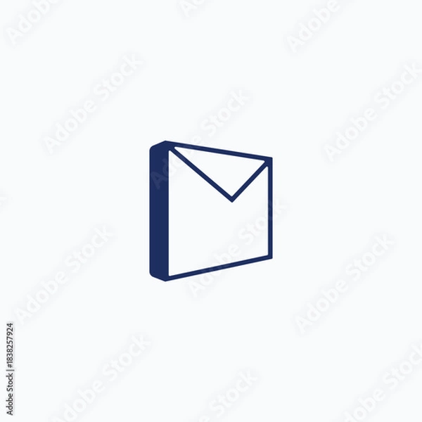 Obraz Mail letter message logo design