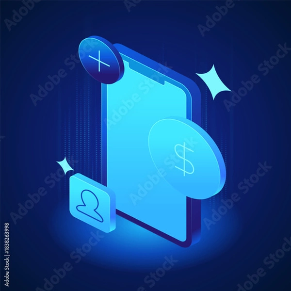 Obraz Banking icon Insurance policy online