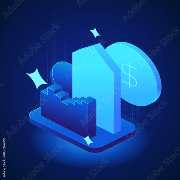 Obraz Banking icon Loan for construction