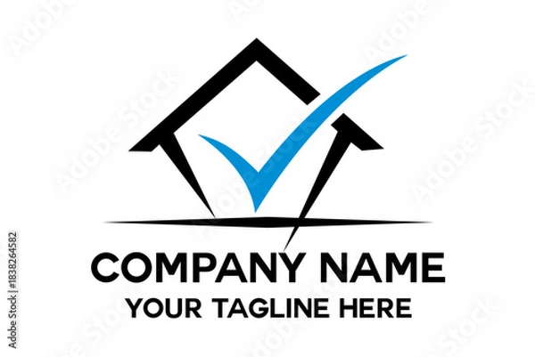 Obraz unique and simple house logo