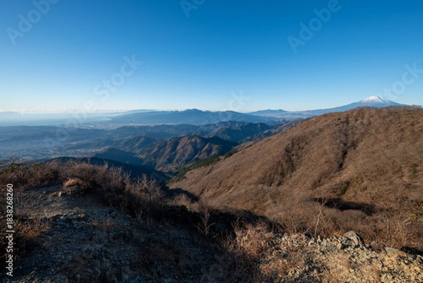 Obraz Climbing Mount Tonodake and Tanzawa, Kanagawa, Japan