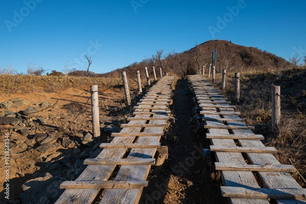 Obraz Climbing Mount Tonodake and Tanzawa, Kanagawa, Japan