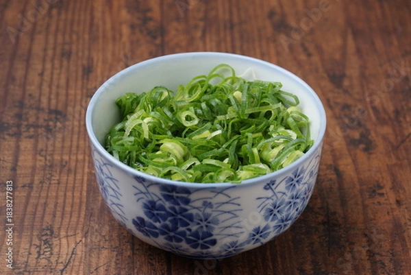 Fototapeta 刻みねぎ　食材