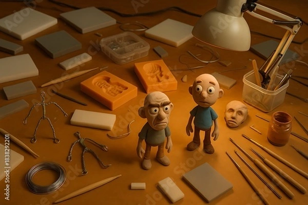 Obraz Claymation Studio: A Detailed Look at Character Creation and Stop Motion Craft