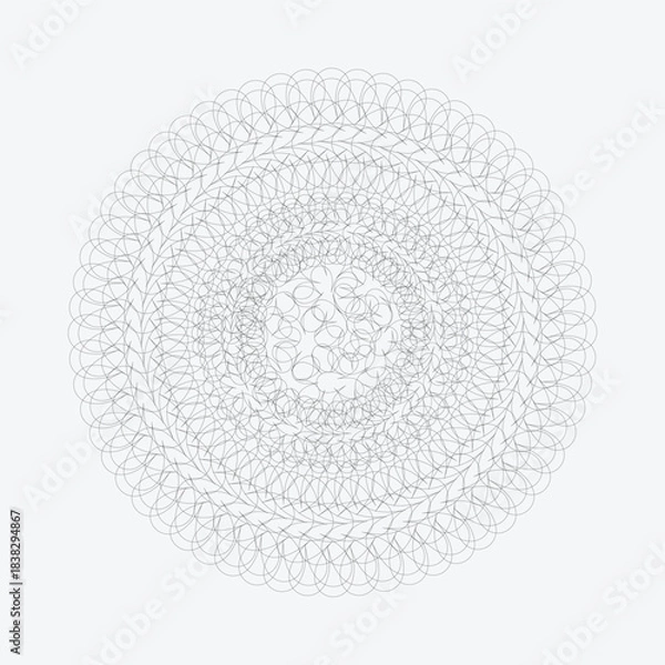 Obraz Dotted spiral vortex royalty free vector