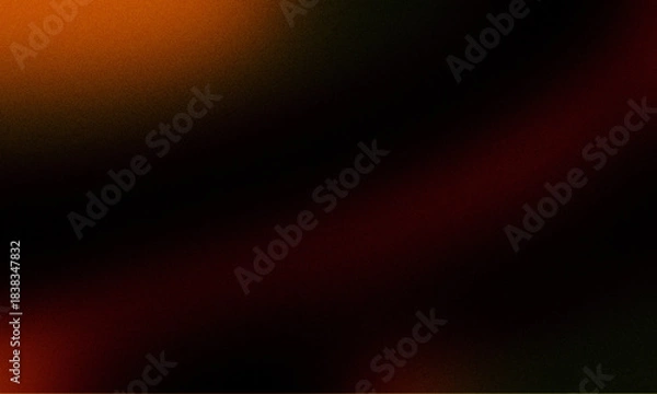 Fototapeta Dark Black and Fiery Orange Red Abstract Gradient Texture background