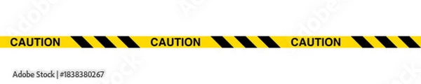 Obraz Yellow caution tape
