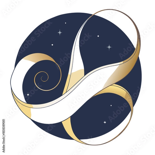 Obraz moon and stars