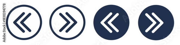 Obraz left right swipe arrow icon vector