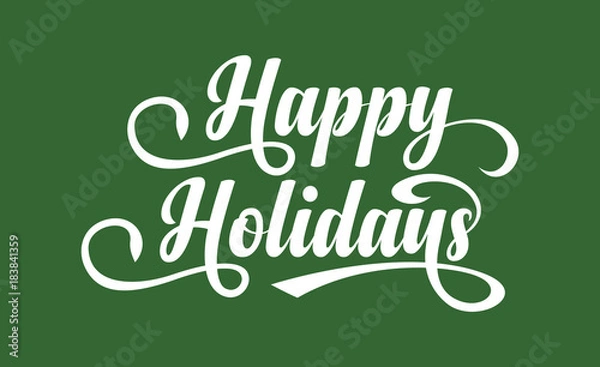 Obraz Happy Holidays text