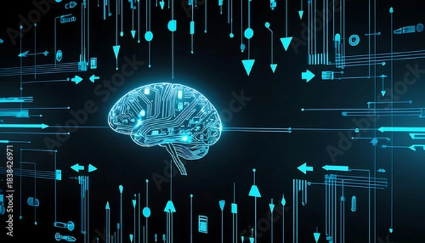 Obraz Advanced Artificial Intelligence Technology Solutions for Intelligent Automation, Data-Driven Decision Making, Machine Learning Integration, and Transformative Innovation