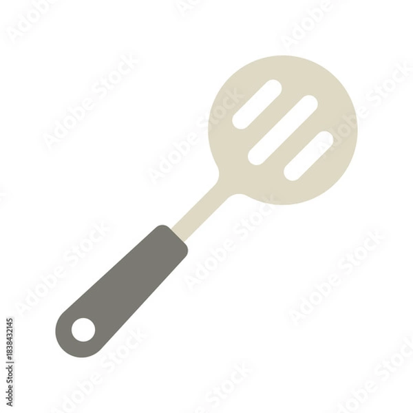 Obraz Slotted spoon icon vector design template