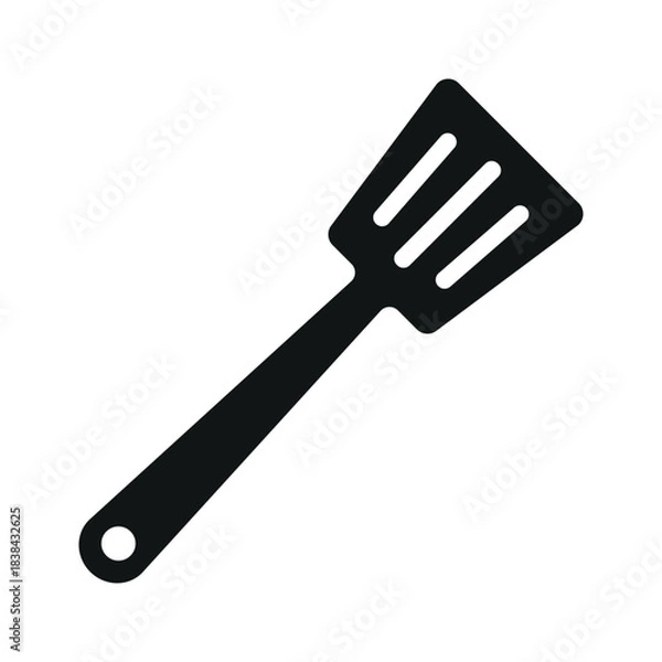 Obraz Slotted spoon icon vector design template
