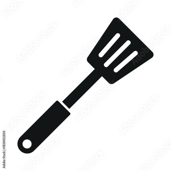 Obraz Slotted spoon icon vector design template
