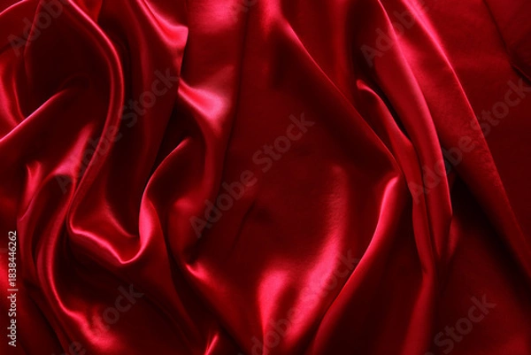 Obraz Red silk fabric