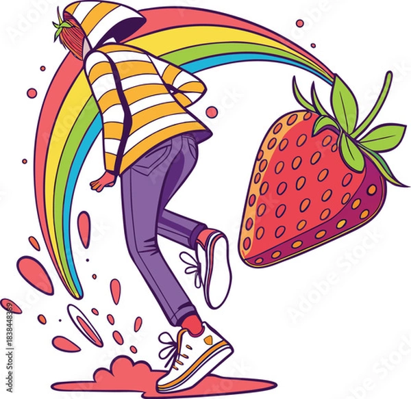 Obraz Colorful Paint Splatter Art Effect 6.eps