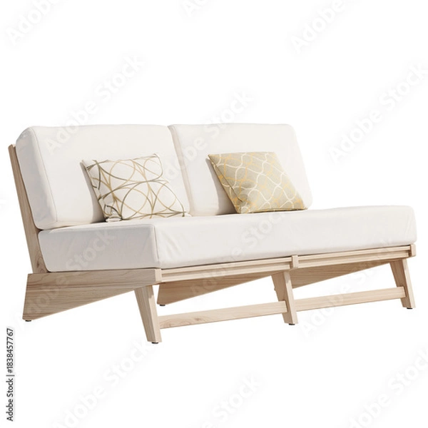 Obraz Outdoor Modern Sofa With Two Pillows