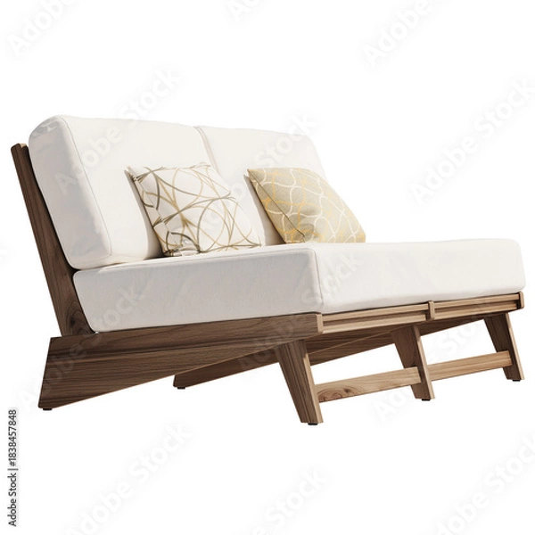 Obraz Outdoor Modern Sofa With Two Pillows