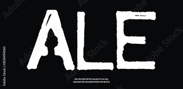 Obraz Ale Elegant awesome alphabet letters font and number. unique serif font. Classic Lettering Minimal Fashion Designs. Typography fonts regular uppercase and lowercase. vector illustration