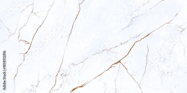 Obraz white marble background with yellow veins	