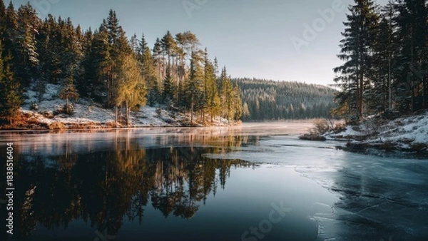 Obraz Scandinavian Winter Landscape
