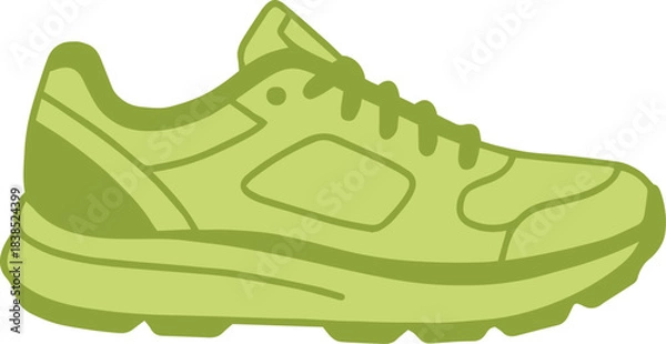 Obraz Running Shoe Silhouette Doodle Icon